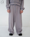 BASERANGE Cotton Ribbed Pants Portugal BAS-TRWA-CH-WI24-HL Grey-blue